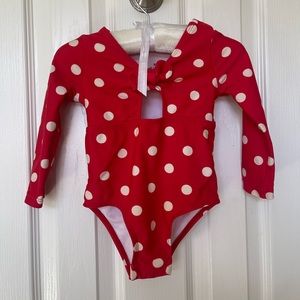 Jessica Simpson Polka Dot Bathing Suit with Matching Head Band